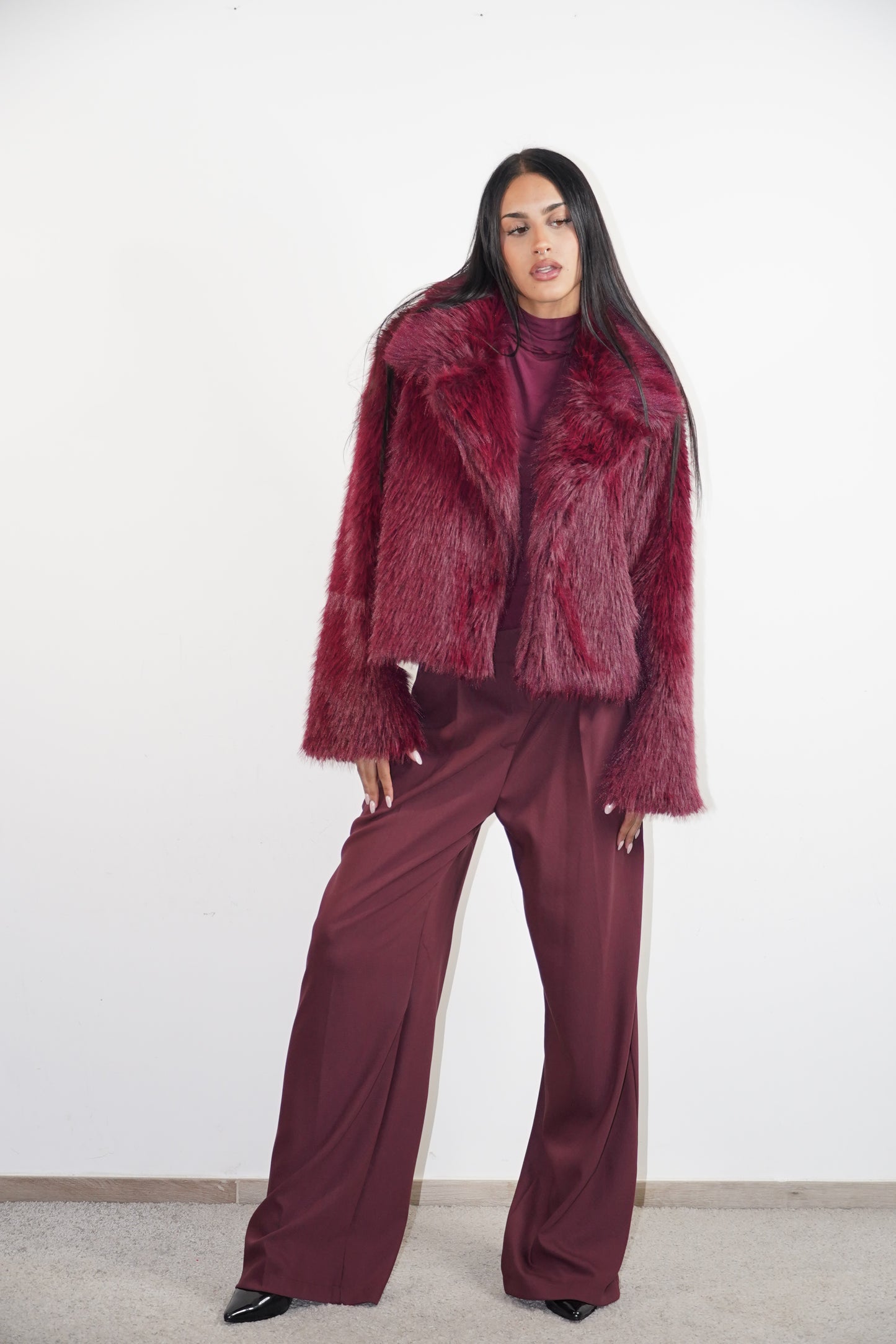 Eco-fur polar Cherry