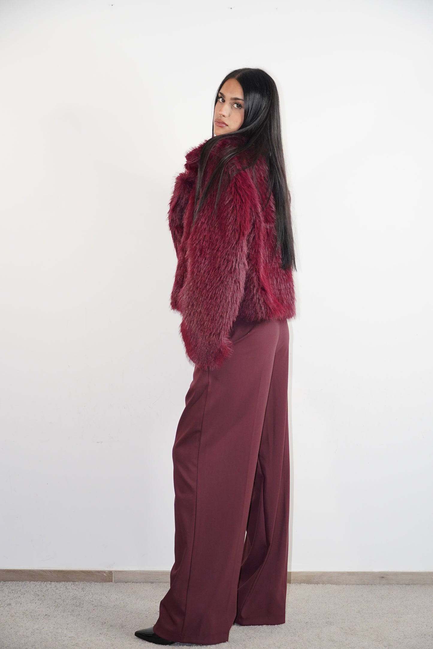 Eco-fur polar Cherry