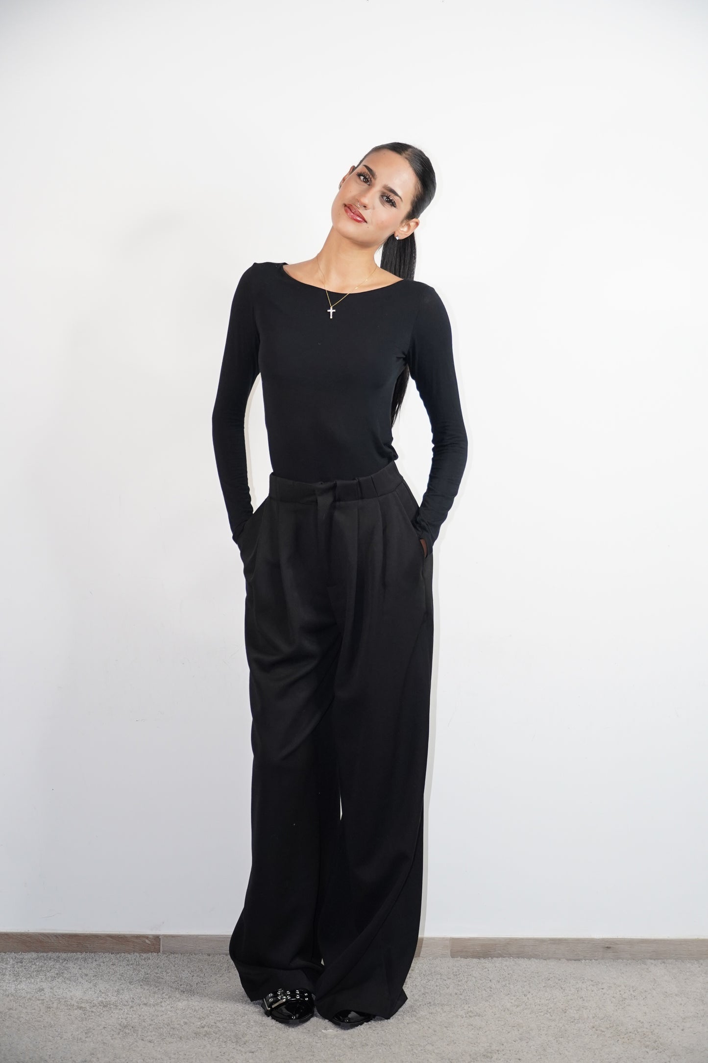 Maglia second skin nera