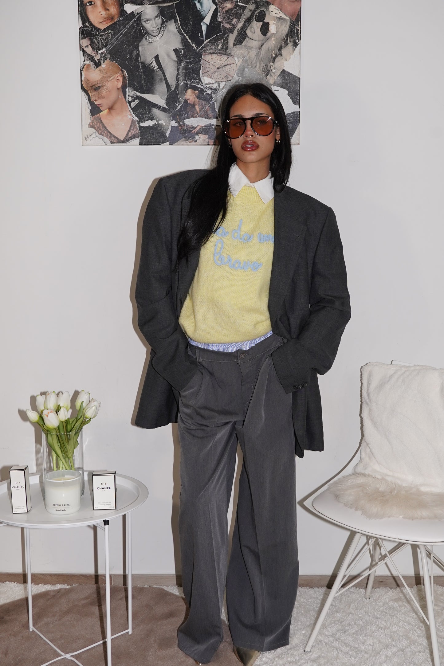 Maglione " Ma da uno bravo" Giallo