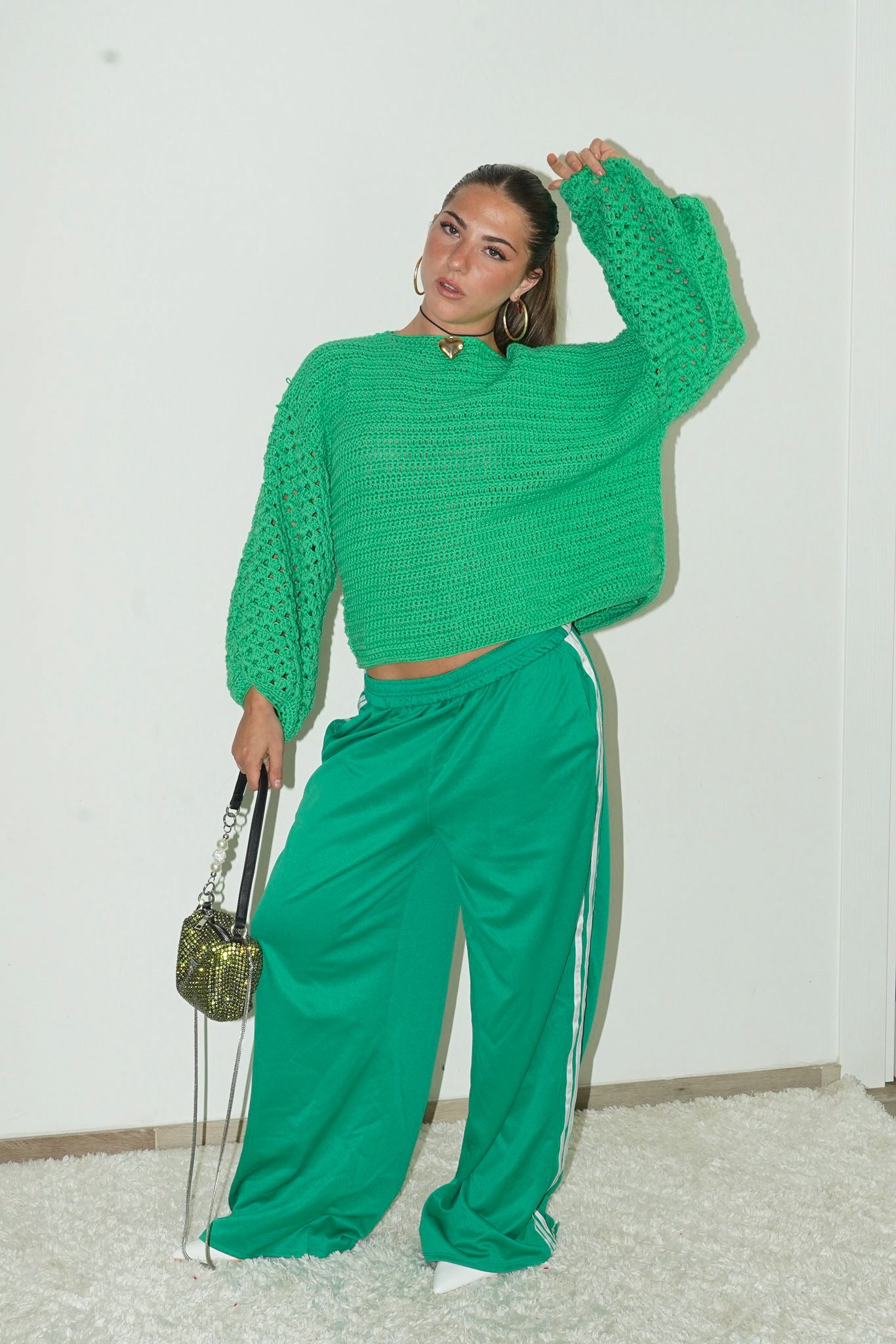 Maglione Eva Crochet - Cotone