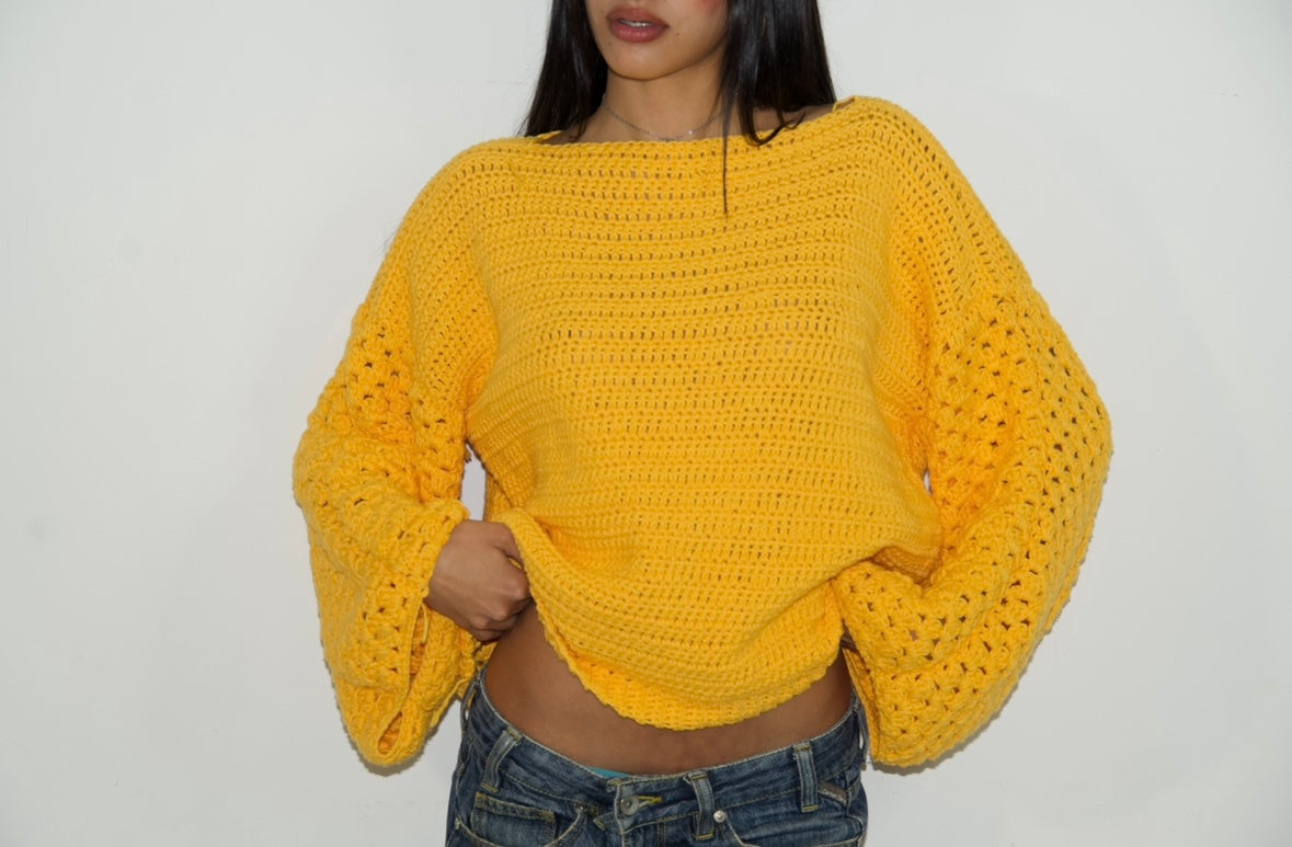 Maglione Eva Crochet - Cotone