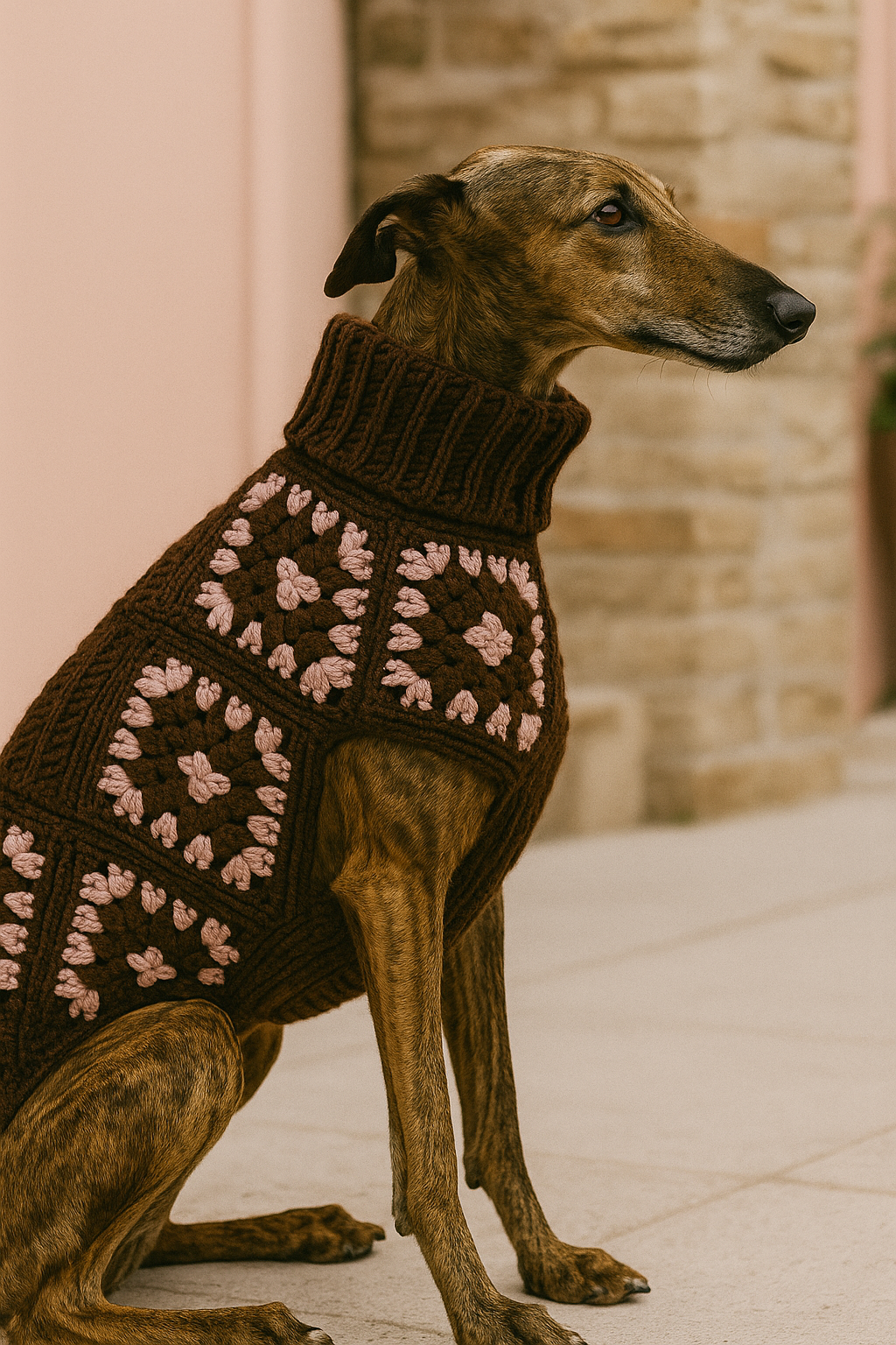 Cappottino cani Granny Crochet- lana superwash